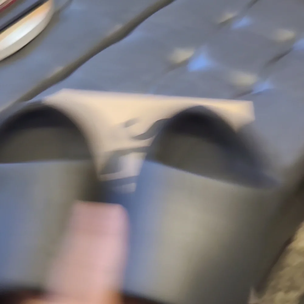 Adidas Onyx Yeezy Slides